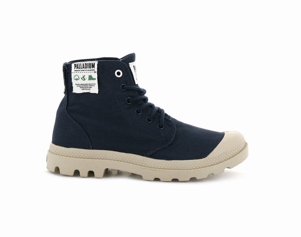 Palladium Pampa Hi Organic Mens Boots Indigo Australia [AKTBPX-761]